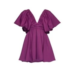 Gaia Dress Aubergine