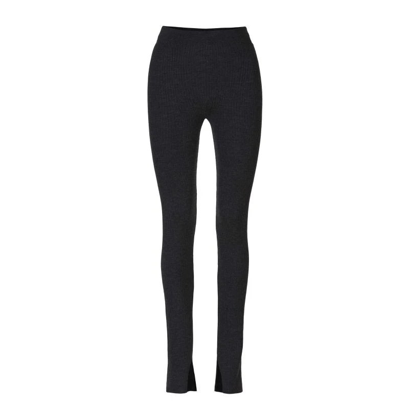 Barra Ribbed Merino Wool Leggings Black 3 Barra Ribbed Merino Wool Leggings Black