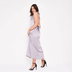 Tallulah Halter Satin Maxi Dress In Silver Grey 12 Tallulah Halter Satin Maxi Dress In Silver Grey -Maison Close Sales ajjgtpbl5xp1tt3osgke