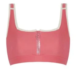 Allyors - Zipper - Bikini Top - Pink