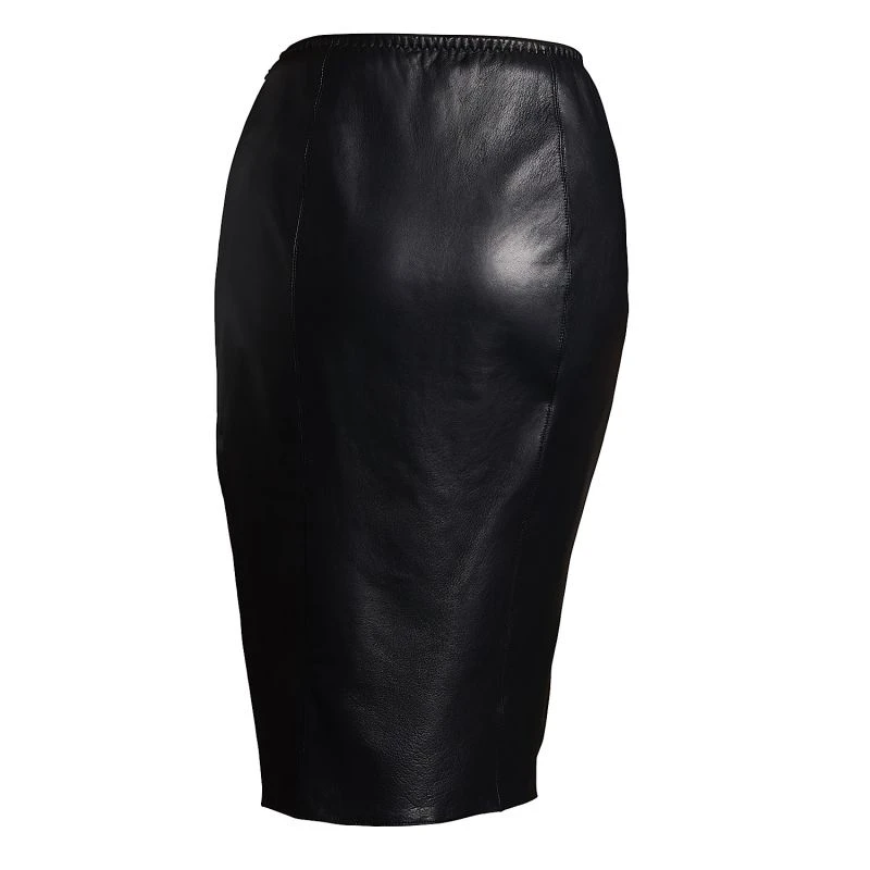 Lexi Leather Wrap Skirt Mid Length 4 Lexi Leather Wrap Skirt Mid Length - Image 2
