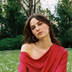 Asymmetrical Pink Silk Blouse -Maison Close Sales asymetric top cb2e3bc3b1e2e7d93b8e12d8a0d1e3ba