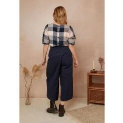 Lori Textured Cord Navy Culotte 16 Lori Textured Cord Navy Culotte -Maison Close Sales ava midnight pink plaid top 9d2523b89af2920a39b94a5f643517dd