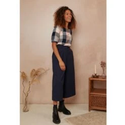 Lori Textured Cord Navy Culotte 13 Lori Textured Cord Navy Culotte -Maison Close Sales ava midnight pink plaid top d3ea8c4f44a9eb47163eebab596fd6d8