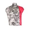 Pink Zebra Silk Blouse