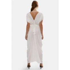 Batwing Pleated Maxi Dress Cream -Maison Close Sales batwing pleated maxi dress cream cb863c2f98904f05f00da19387a6df4a