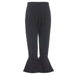 Black Frill Hem Trousers -Maison Close Sales black frill hem trousers 80c9afa0bcedf9f74380286634b2651f