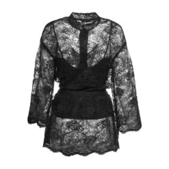 Black Lace Tunic Blouse With Tank Top Included -Maison Close Sales black lace tunic blouse with tank top included 301f87e075cfc28e7191b8b1f7f0b321