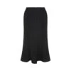 Black Midi Casual Skirt