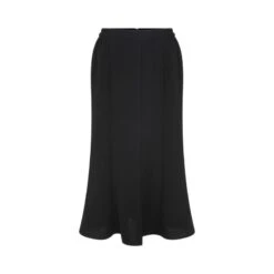 Black Midi Casual Skirt