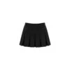 Black Pleated Mini Skirt