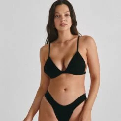 Black Rib Hunter Triangle Bikini Top -Maison Close Sales black rib hunter triangle bikini top 97e38ad75875cb87fc861664b8ad496a