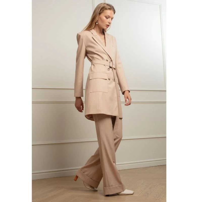 Lisa Flared Trousers In Strawberry Fusion 7 Lisa Flared Trousers In Strawberry Fusion - Image 5