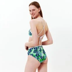 Cali Hibiscus Bikini Bottom- Evergreen -Maison Close Sales cali hibiscus bikini bottom evergreen 65c7d8523e0ed554d9487029382e02f9