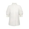 Carrie Short-Sleeve Silk Blouse - White -Maison Close Sales carrie short sleeve silk blouse white ebdc01f1d3b8d67d9a8242b38bdbd83f