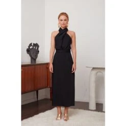 Celia Black X Neck Midi Party Dress -Maison Close Sales celia black x neck midi party dress 56241cde5eae193206422a00c6ec19e6