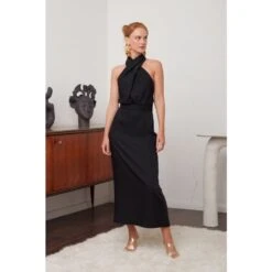 Celia Black X Neck Midi Party Dress -Maison Close Sales celia black x neck midi party dress a056ff814eae416c6aa1b928ba617080