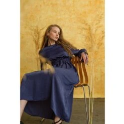 Dahlia Midnight Blue Long Dress -Maison Close Sales dahlia midnight blue long dress 10fcb6dfd09414fd0928d01c7a4aa0df