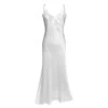 Silk Ankle-Length Backless Slip With French Lace Ivory -Maison Close Sales dfprzx8gddewixx46q3r