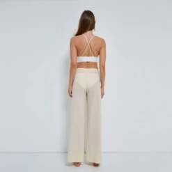 Pull-On Trousers Crinkle Organic Cotton In Beige 12 Pull-On Trousers Crinkle Organic Cotton In Beige -Maison Close Sales e6lahkxoi6rkgytupf99