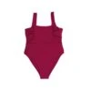 Saint Tropez Ruffled One-Piece Swimsuit In Red Coral