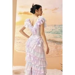 Eileen Shiny Silk Layered Dress -Maison Close Sales eileen shiny silk layered dress 030dd37e6fa944440496e7c898f71960