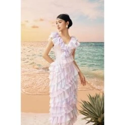 Eileen Shiny Silk Layered Dress -Maison Close Sales eileen shiny silk layered dress 87ba6503fb5cbdbe0927c2deebe936d9