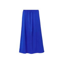 Elastic Waisted Satin Skirt