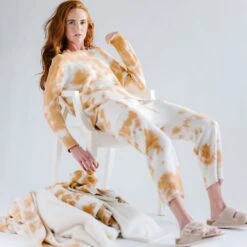 Cashmere Jogger Pants - Copper Tie Dye -Maison Close Sales ephaomyfegloopi9zvkz