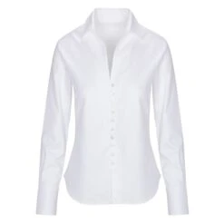 Desire Shirt - White Herringbone