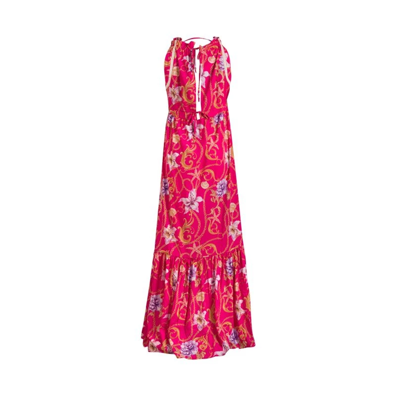 Euros Floral Fuchia Dress 3 Euros Floral Fuchia Dress
