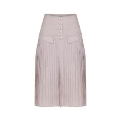 Pleated Fitted Skirt