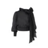 Flawless Black Bow Blouse