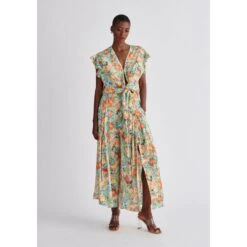 Front Split Floral Trousers - Yellow Floral 13 Front Split Floral Trousers - Yellow Floral -Maison Close Sales floral multiway top a1516e88ccc334a107a936a120b65114