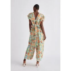 Front Split Floral Trousers - Yellow Floral 18 Front Split Floral Trousers - Yellow Floral -Maison Close Sales floral multiway top ae424eb51f62ffc58a5c35bee6593492