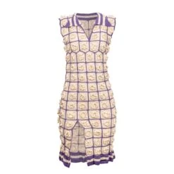 Flowers Polo Crochet Dress