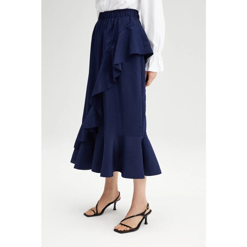 Frilly Cupra Skirt Blue 6 Frilly Cupra Skirt Blue - Image 4