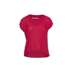 Dark Red Cap Sleeve Top