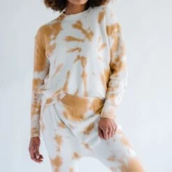 Cashmere Jogger Pants - Copper Tie Dye -Maison Close Sales g2x5vsaudr2wlg6fjpvw