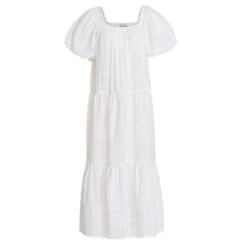 Rosemary Dotted Cotton Prairie Dress