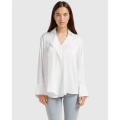 Gemini Waterfall Shirt - White -Maison Close Sales gemini waterfall shirt white 8fc04a582448abc0a0e173891b744e08