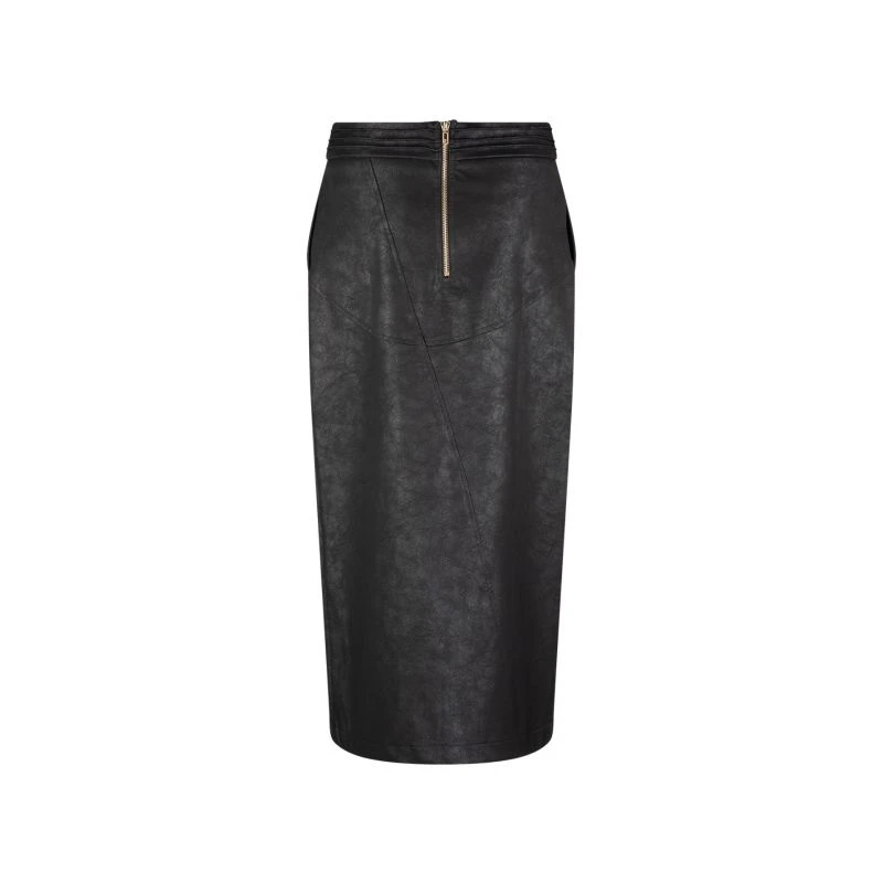 Gio Faux Leather Skirt - Black 7 Gio Faux Leather Skirt - Black - Image 5