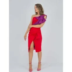 Glam Leisure Bodycon Red Midi Skirt -Maison Close Sales glam leisure bodycon midi skirt red 2 bd7924a43d2e75a87cc376e755beb630
