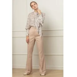 Lisa Flared Trousers In Strawberry Fusion 10 Lisa Flared Trousers In Strawberry Fusion -Maison Close Sales glwsz25kn7yfrtnzr21c