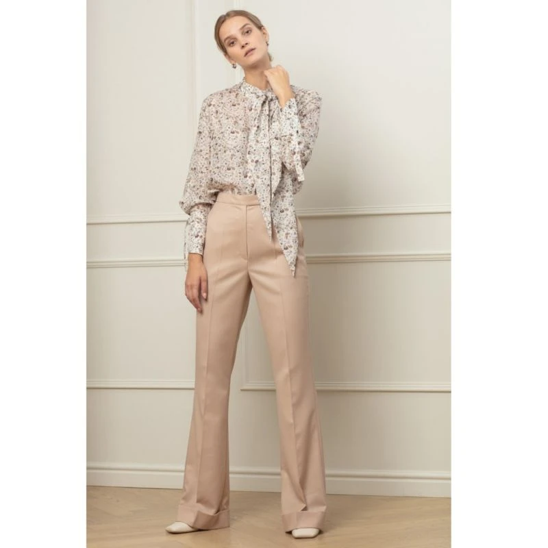 Lisa Flared Trousers In Strawberry Fusion 5 Lisa Flared Trousers In Strawberry Fusion - Image 3