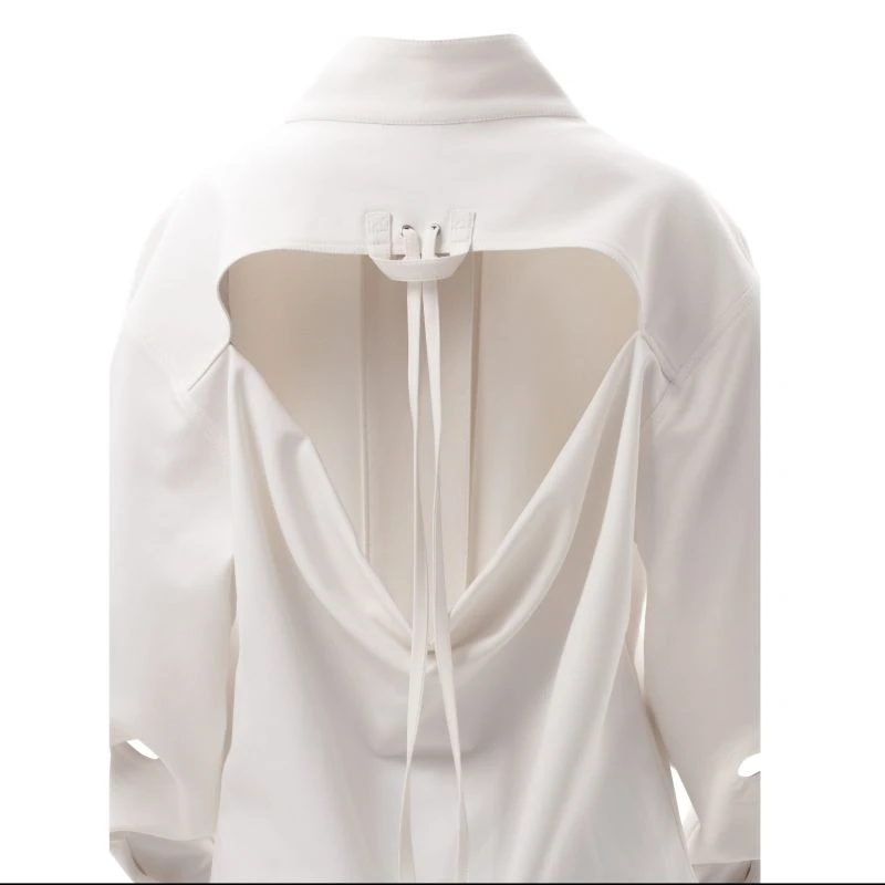 Designer Ecru Cotton Shirt 12 Designer Ecru Cotton Shirt - Image 10