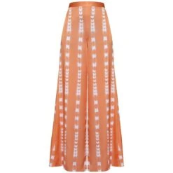 Grace Flared Trousers In Sweet Papaya