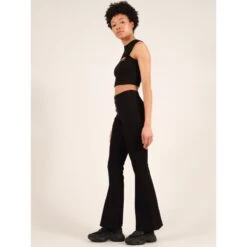 Wicked Elastic Flared Trousers In Black -Maison Close Sales gs1s5pvcztanvll0kjov