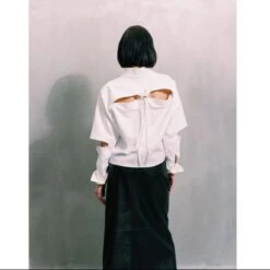 Designer Ecru Cotton Shirt 16 Designer Ecru Cotton Shirt -Maison Close Sales gyqqqtnluomryhrklvf9