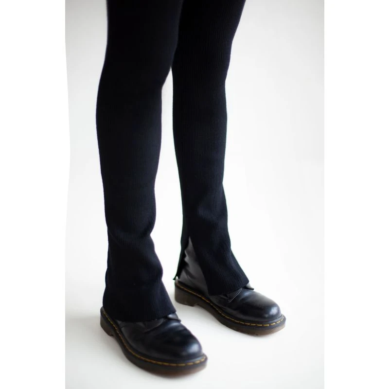 Barra Ribbed Merino Wool Leggings Black 9 Barra Ribbed Merino Wool Leggings Black - Image 7